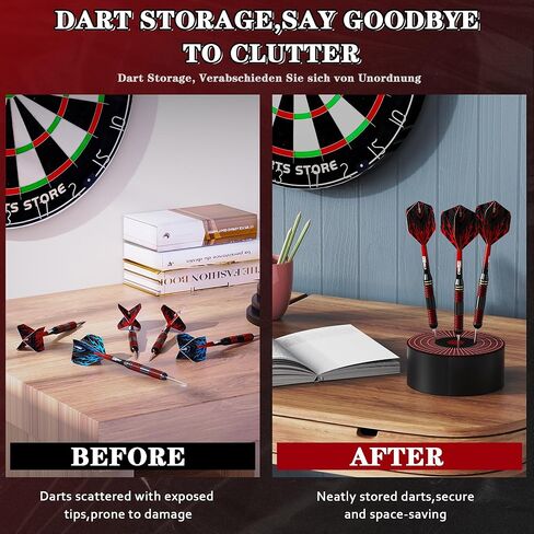 CyeeLife Dart Holder, Mini Darts Station,Dart Dock, Mini Sisal Holder Stand for Steel Tip Darts, Professional DartBoard Accessories in Saudi Arabia