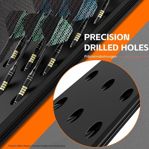 CyeeLife Darts Holder Wall Mounted Displays 12 Steel and Soft Tip Dart,Darts Caddy for wall with Metal Hook,Dart Accessory in Saudi Arabia