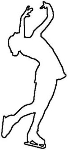 EW Designs Figure Skating Sticker Decal Vinyl ice Skating #2 Bumper Sticker Vinyl Sticker Car Truck Decal 5" in Saudi Arabia