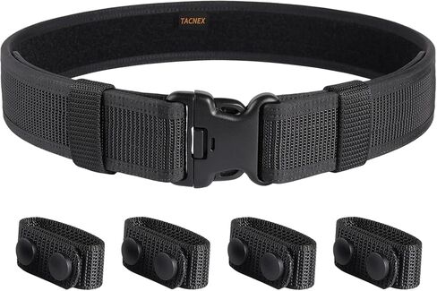 Duty Belt w/ 4 Keepers 2" Nylon Stiff Utility Belt Police Law Enforcement Security Work Patrol Gear Carrier M in Saudi Arabia