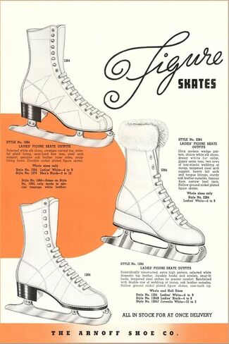 ART.COM Stretched Canvas Print Figure Skates, 12" x 18" in Kuwait