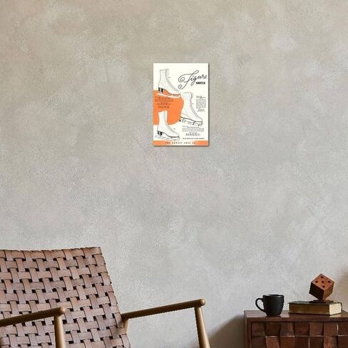 ART.COM Stretched Canvas Print Figure Skates, 12" x 18" in Kuwait