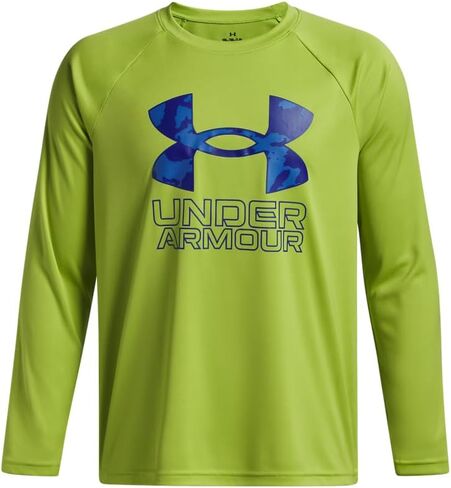 Under Armour Boys' Tech Big Logo Long Sleeve T-Shirt in Saudi Arabia