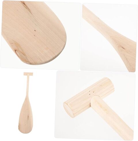 Kids Wooden Canoe Paddle 19.7 Inch Lightweight Oar for Kayak Water Sports and DIY Home Decoration Craft Projects in Saudi Arabia