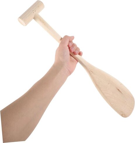 Kids Wooden Canoe Paddle 19.7 Inch Lightweight Oar for Kayak Water Sports and DIY Home Decoration Craft Projects in Saudi Arabia