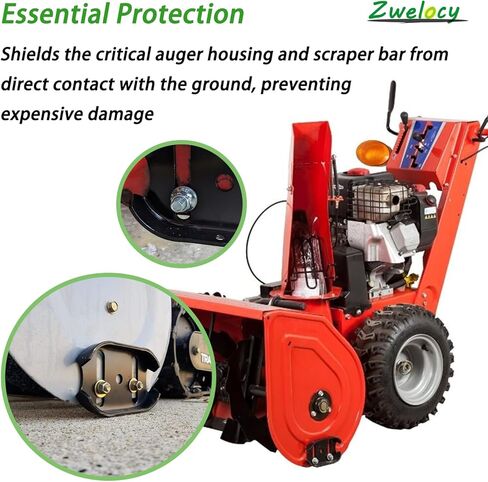 1727854BMYP, 2 Pc Snow Blow Skid Shoes Compatible with for Jo&hn Dee&re Murray Simplicity Snapper Snowblower,for Murray 1687050 - Grass Mulcher Kit 50" in Kuwait