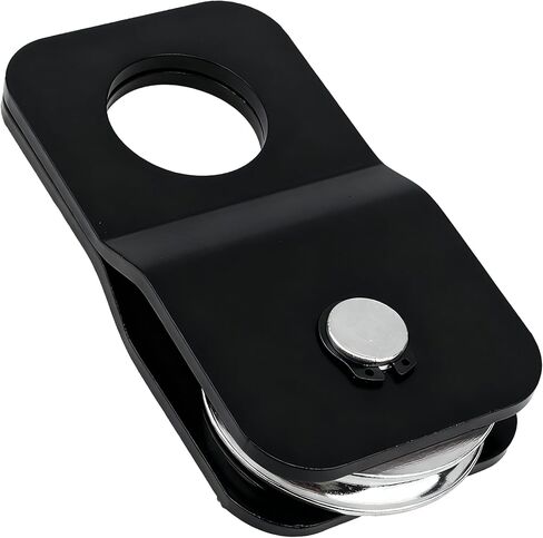 Winch Snatch Block 8000 lbs, Heavy Duty Recovery Pulley for ATV UTV Off-Road, Fits 1/4"–5/16" Winch Cable, Load-Doubling & Direction Change (Black) in Kuwait