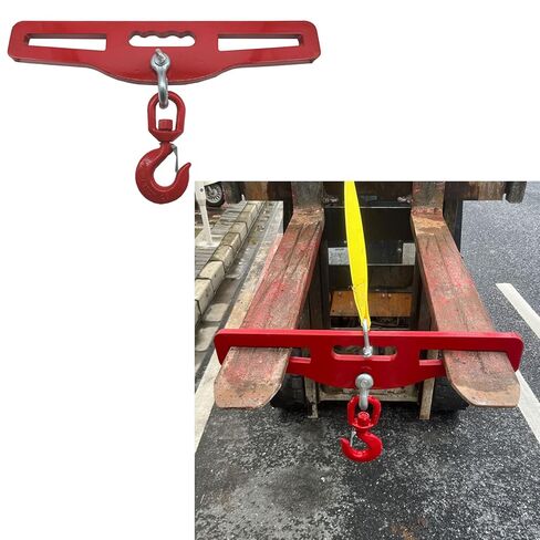 خطاف رفع الرافعة الشوكية، مرفق خطاف رفع الرافعة الشوكية، رافعة رفع الرافعة الشوكية بسعة 6600 رطل (3 طن)، حامل شوكة مزدوج، مع خطاف دوار in Kuwait