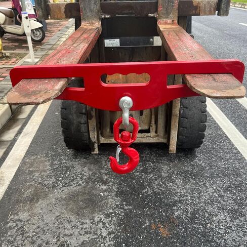 خطاف رفع الرافعة الشوكية، مرفق خطاف رفع الرافعة الشوكية، رافعة رفع الرافعة الشوكية بسعة 6600 رطل (3 طن)، حامل شوكة مزدوج، مع خطاف دوار in Kuwait