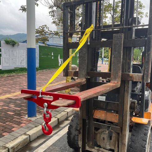 خطاف رفع الرافعة الشوكية، مرفق خطاف رفع الرافعة الشوكية، رافعة رفع الرافعة الشوكية بسعة 6600 رطل (3 طن)، حامل شوكة مزدوج، مع خطاف دوار in Kuwait