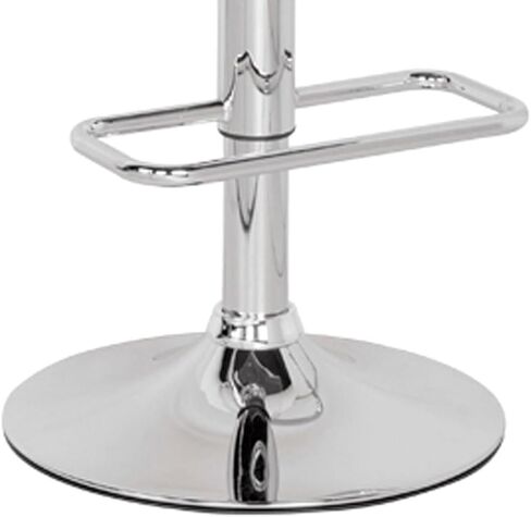 Gray & Chrome Finish Adjustable Stool W/Swivel in Saudi Arabia