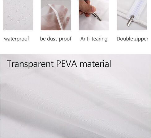 غطاء رف الخبازين، أغطية رفوف الخبز للمؤن، غطاء رفوف صينية من 20 طبقة من مادة PEVA، أغطية شفافة مقاومة للماء وقابلة لإعادة الاستخدام للمطبخ والمخبز والمطاعم (28 بوصة طول × 23 بوصة عرض × 61 بوصة ارتفاع) in Kuwait