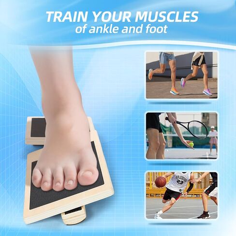 Ankle Balance Board – Stability Trainer for Rehabilitation, Basketball, Running, Yoga & Injury Recovery – Home Gym Equipment (Includes Workout Guide) in Saudi Arabia