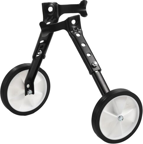 عجلات تدريب الدراجة مقاس 16-24 بوصة، هيكل معدني، دعامات دعم عالمية قابلة للتعديل بقياس 5.1 بوصة، سهلة التركيب ودعم توازن العجلات الخلفية in Kuwait