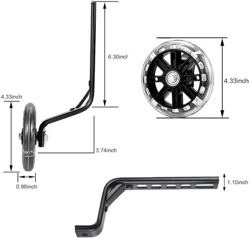 مثبتات دراجة للأطفال مثبت دراجة متوافق مع 12 14 16 18 20 بوصة دراجة ذات سرعة واحدة in Kuwait