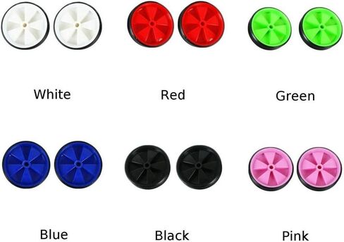 Kids Cycling Support Wheels - 1 Pair Bike Assist Wheels, Training Tool, Low Noise Rubber, Black in Kuwait
