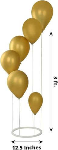 Efavormart 2 Pack White Spiral Plastic Balloon Tower Stand Kit with Sturdy Round Base - 3ft Balloon Sticks Holder Columns for Party Tabletop Centerpiece Displays in Saudi Arabia