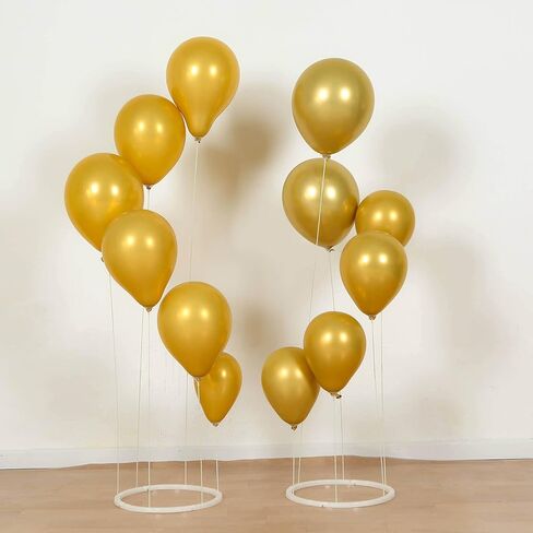 Efavormart 2 Pack White Spiral Plastic Balloon Tower Stand Kit with Sturdy Round Base - 3ft Balloon Sticks Holder Columns for Party Tabletop Centerpiece Displays in Saudi Arabia