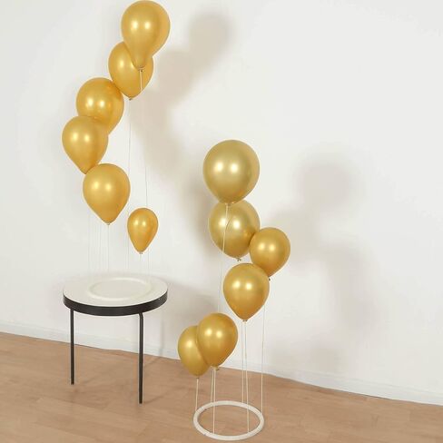 Efavormart 2 Pack White Spiral Plastic Balloon Tower Stand Kit with Sturdy Round Base - 3ft Balloon Sticks Holder Columns for Party Tabletop Centerpiece Displays in Saudi Arabia