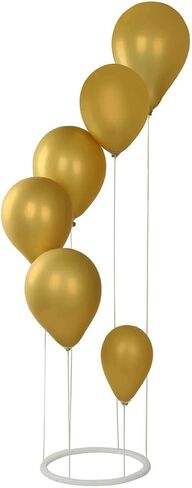 Efavormart 2 Pack White Spiral Plastic Balloon Tower Stand Kit with Sturdy Round Base - 3ft Balloon Sticks Holder Columns for Party Tabletop Centerpiece Displays in Saudi Arabia