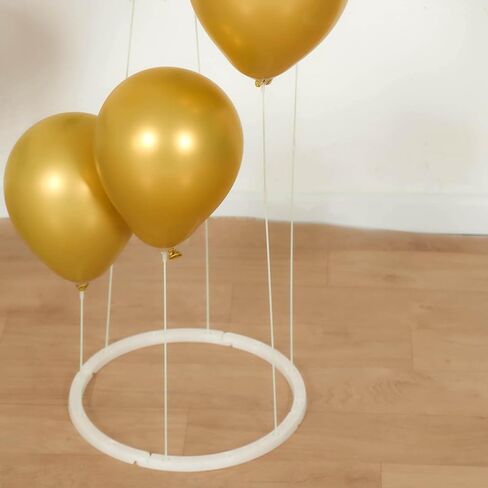 Efavormart 2 Pack White Spiral Plastic Balloon Tower Stand Kit with Sturdy Round Base - 3ft Balloon Sticks Holder Columns for Party Tabletop Centerpiece Displays in Saudi Arabia