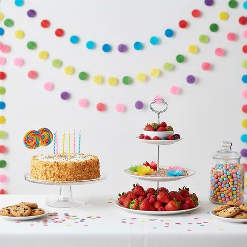 3 Tiered Cake Stand Hardware Kit Tier Serving Tray Hardware 3 Tier Kit Cake Fruit Plate Stands Holder Fittings With Crown Stylus for Wedding Party Cupcake Trays Serving Stand Silver in Saudi Arabia