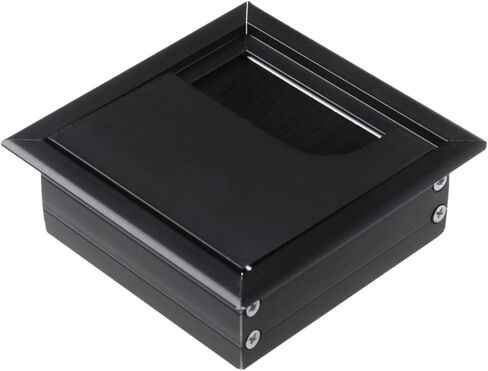 Desk Grommet,Aluminum Alloy Office Table Desk Rectangle Wire Cable Grommet Hole Cover, in Saudi Arabia