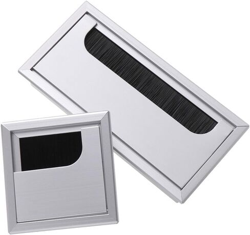Desk Grommet,80x80/160/275mm Aluminum Alloy Wire Hole Cover Computer Grommet Line Box. in Saudi Arabia