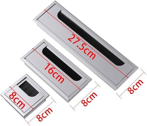 Desk Grommet,80x80/160/275mm Aluminum Alloy Wire Hole Cover Computer Grommet Line Box. in Saudi Arabia