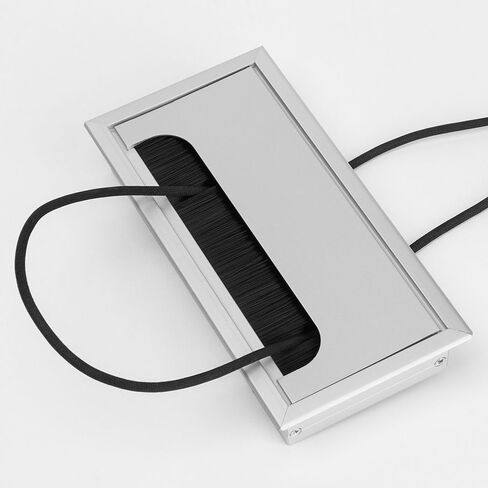 Desk Grommet,80x80/160/275mm Aluminum Alloy Wire Hole Cover Computer Grommet Line Box. in Saudi Arabia