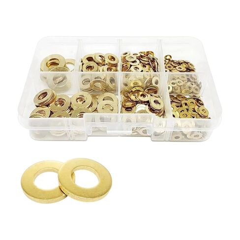 1 Flat Washer Plain Gaisket GB97 Mix M1.6 M2 M2.5 M3 M4 M5 M6 M8 M10 M12M16 Assortment Kit Black 304 A2 Stainless Steel Brass in Saudi Arabia