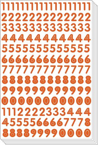 Numbers Arabic Sticker - Primary Digit Count Label Decorative (Set of 5 Sheets, Navy) in Kuwait