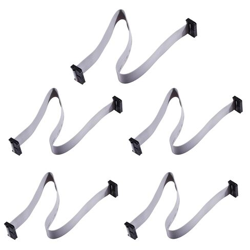 5 Pcs IDC 16 Pin Connector Flat Ribbon Cable,Length 30cm 2mm Pitch,Female to Female Wires IDC Ribbon Cable in Saudi Arabia