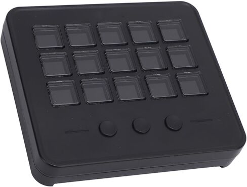 Alomejor Stream Controller لوحة المفاتيح مفاتيح قابلة للتخصيص مفاتيح LCD لأجهزة الكمبيوتر OBS مع ضبط مشغل الصوت إجراءات متعددة تصميم مدمج خفيف الوزن in Saudi Arabia