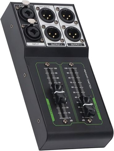 Passive Volume Controller, Stereo Sound Volume Control with 70mm Professional Knob and Gold Plated Connectors, for DVD Sound Card Computer DAC Converter Mobile Phone in Saudi Arabia