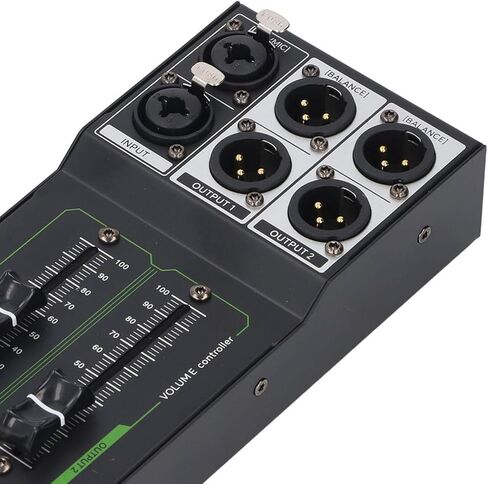 Passive Volume Controller, Stereo Sound Volume Control with 70mm Professional Knob and Gold Plated Connectors, for DVD Sound Card Computer DAC Converter Mobile Phone in Saudi Arabia