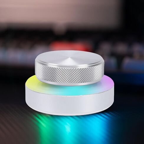 Custom Knob Controller, 3 Connectivity Options BT5.0 2.4G USB C Controller, RGB Lighting Aluminum Alloy Knob with 360 Rotating Shaft & Built in 400mAh Battery, Ideal for DIY in Kuwait