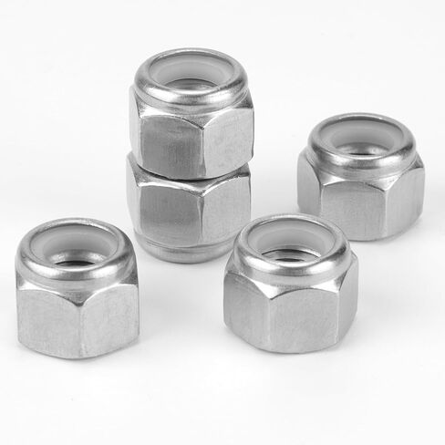 45 Pack 3/8"-16 Lock Nuts, 304 (A2-70) Stainless Steel Nylon Insert Locknuts,Standard Inch Thread Nylock Nuts in Kuwait