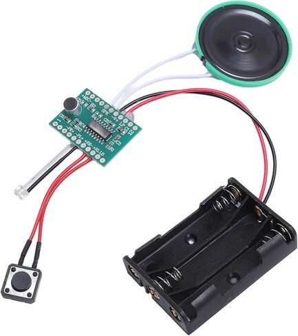 FOSA Recordable Greeting Cards Voice Module, Sound Chip Recorder Board 4 Minutes Recording Time, with 40mm Speaker for DIY Crafts Xmas Cards in Kuwait