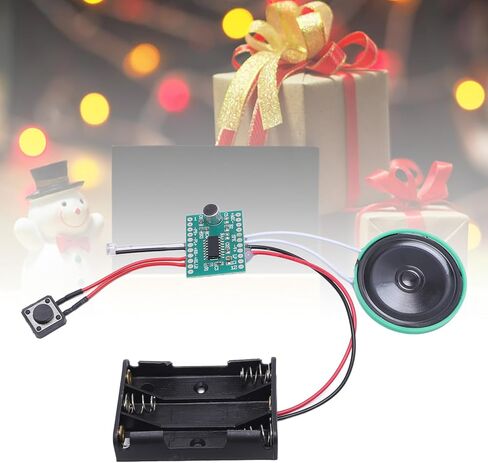 FOSA Recordable Greeting Cards Voice Module, Sound Chip Recorder Board 4 Minutes Recording Time, with 40mm Speaker for DIY Crafts Xmas Cards in Kuwait