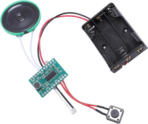 FOSA Recordable Greeting Cards Voice Module, Sound Chip Recorder Board 4 Minutes Recording Time, with 40mm Speaker for DIY Crafts Xmas Cards in Kuwait