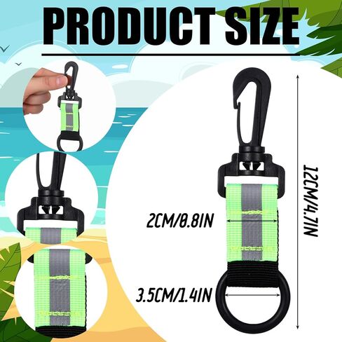 4 Pcs Scuba Diving Regulator Octopus Holder Fin Retainer Lanyards Reflective Webbing Saltwater Resistant for Divers and Snorkelers Deep Diving Recreational Snorkeling in Saudi Arabia