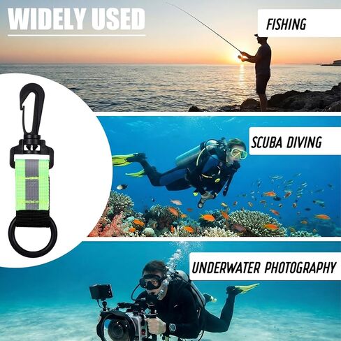 4 Pcs Scuba Diving Regulator Octopus Holder Fin Retainer Lanyards Reflective Webbing Saltwater Resistant for Divers and Snorkelers Deep Diving Recreational Snorkeling in Saudi Arabia