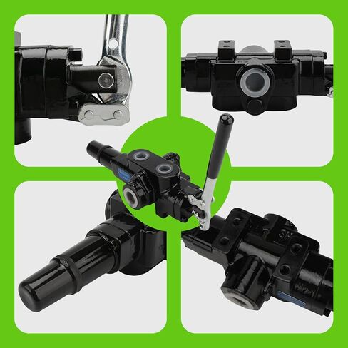 Hydraulic Log Splitter Valve w/ 2 Joystick, Hydraulic Directional Control Valve, 1 Spool 25GPM 3626PSI Hydraulic Loader Valve for Log Splitter, Small Tractors & Loaders in Kuwait