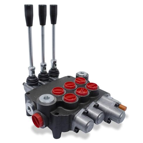 Monoblock Hydraulic Directional Control Valve, 3 Spool, w/Single Float, 21 GPM in Saudi Arabia