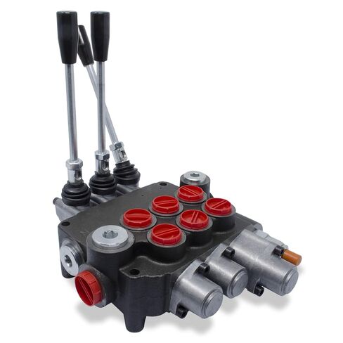 Monoblock Hydraulic Directional Control Valve, 3 Spool, w/Single Float, 21 GPM in Saudi Arabia