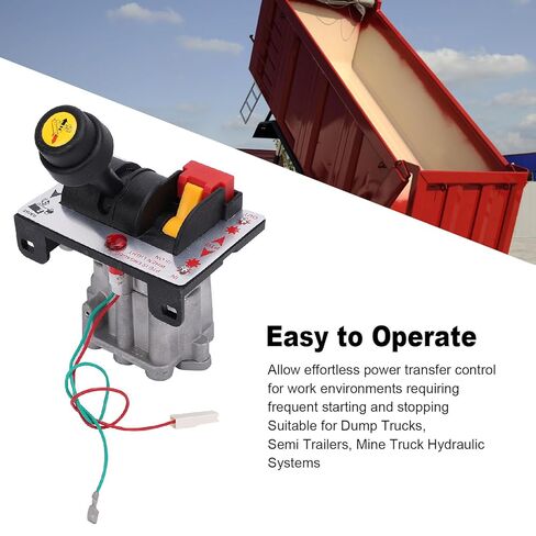 PTO Valve, Dump Truck Control Valve with PTO Switch, PTO Control Valve and Console Tower, Pneumatic Control for Hydraulic System Truck, 4 Gear Simple Operate in Saudi Arabia