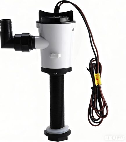 YaeMarine 12V DC 800 GPH Straight Baitwell Livewell Aerator Pump Live Bait Tank Aerator Livewell Pump Submersible Cartridge Boat Bilge Pump in Saudi Arabia