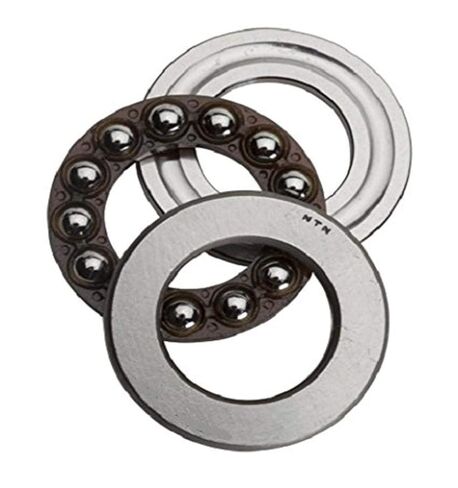 NTN Bearing 51105 Thrust Ball Bearing, Extra Light Series, Single Direction, Flat Seat, Steel Cage, 25 mm Bore ID, 42 mm OD, 11 mm Width, Open in Saudi Arabia