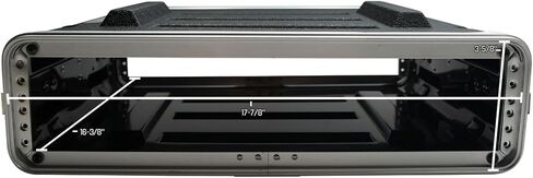 Harmony Audio Cases HCABS2U ABS Molded Plastic 2U Amp Amplifier Effect Case 19" Depth in Saudi Arabia